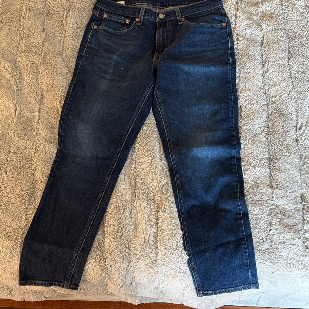 Levi's Men's Straight Jeans in Dark Blue Wash 32x30